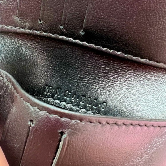 Valentino Garavani x Jamie Reid Embroidered Patch Black Leather Bifold Wallet - Picture 7 of 9